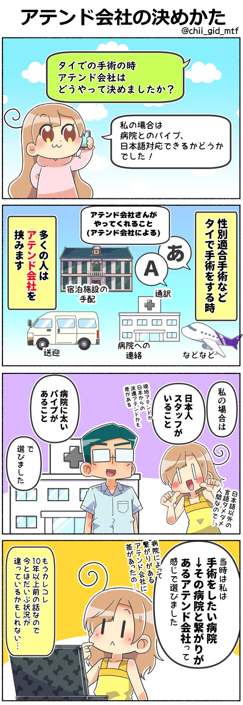 アテンド会社の決めかた