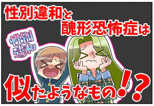【質問】醜形恐怖症と性別違和は似たようなもの？