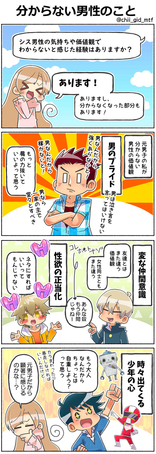 分からない男性のこと