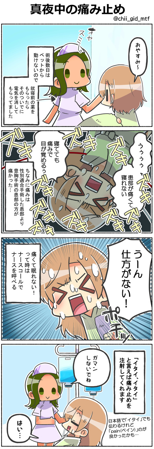 真夜中の痛み止め