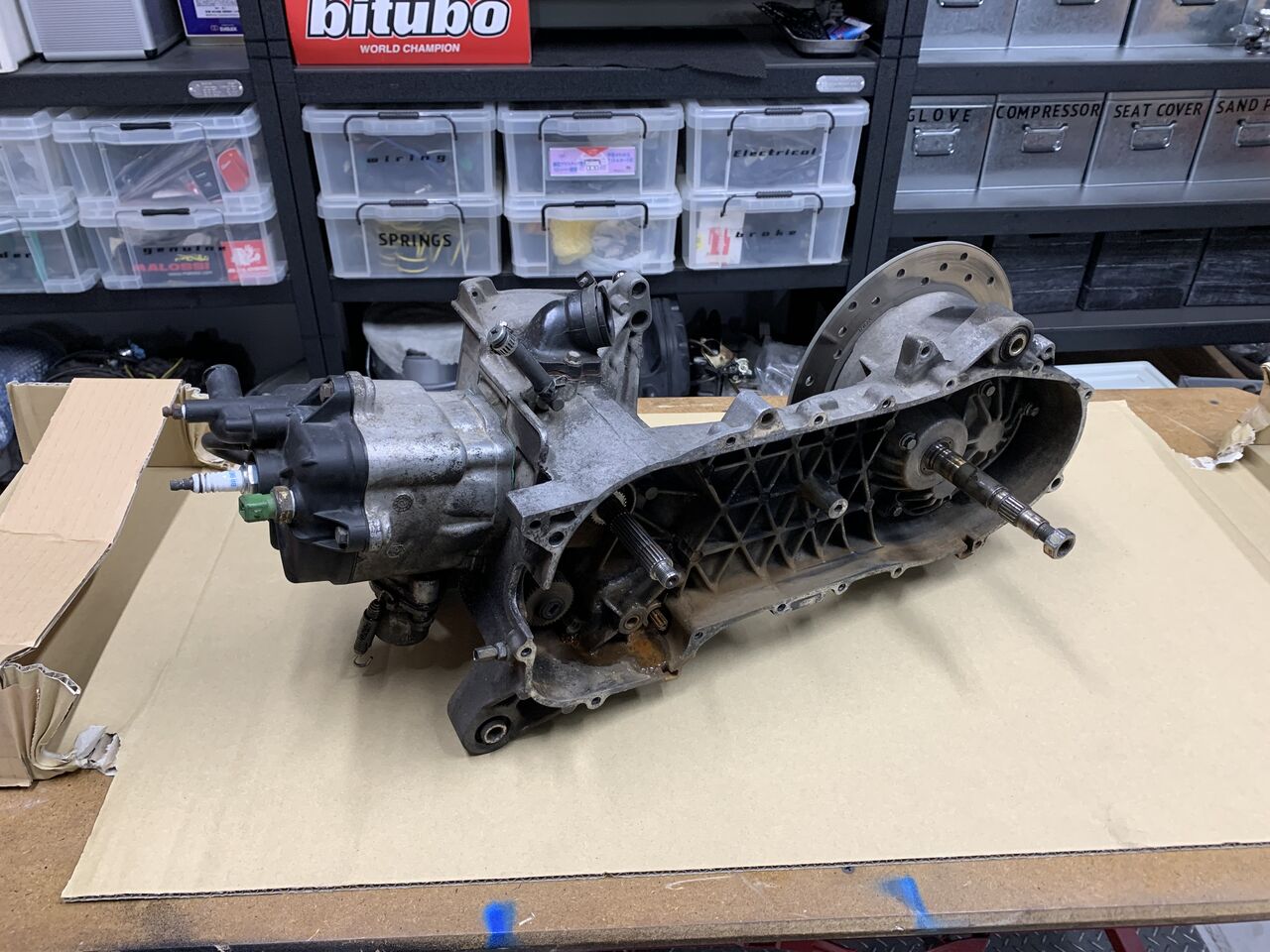 ジレラ ランナー FXR180 電動ウォーターポンプ化＆腰下O/H : カスタム