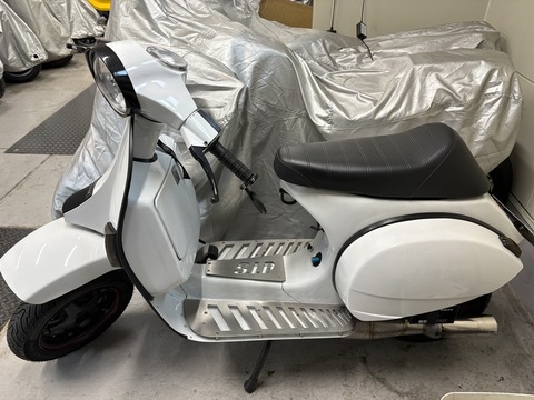 バイク ベスパ px200 取り外し フロントフォーク