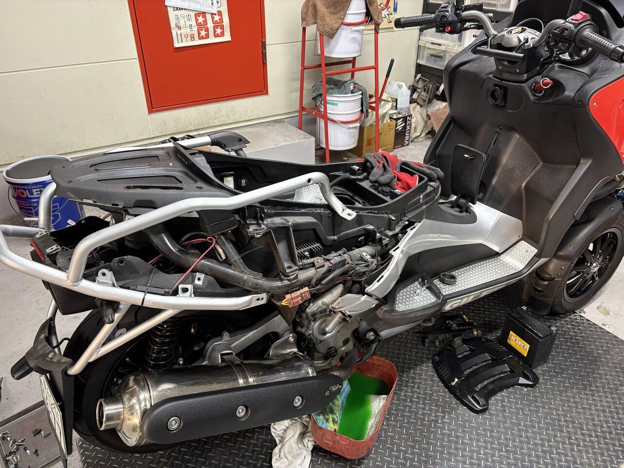 【模写】【一灯】b8560〈村上景雲〉山水図 愛媛の人 新品リーバイス47747-0002 Lサイズ ボンバージャケット インディゴ