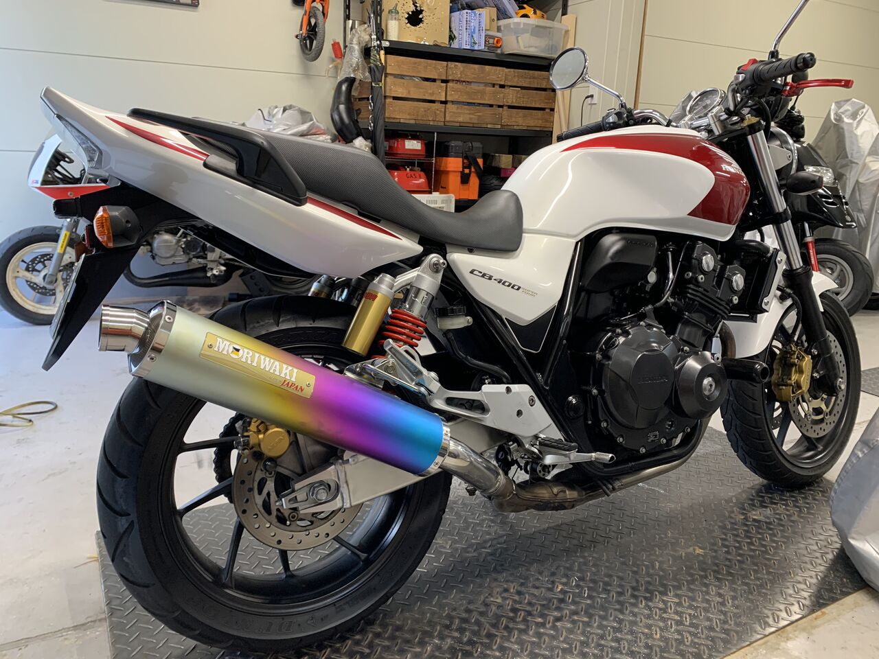 CB400SF モリワキ スリップオンマフラー