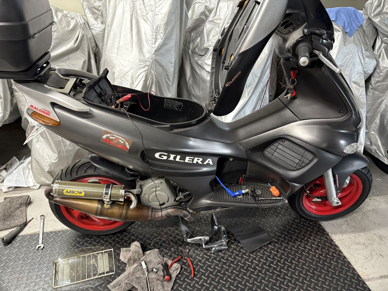 ジレラ ランナーFXR180 エンジン不動 直していきます！ : カスタム