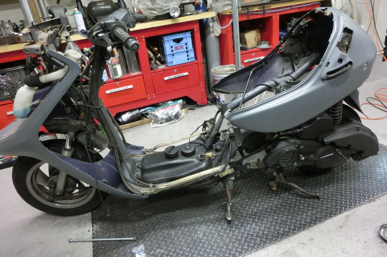 HONDA キャビーナ―90にアドレスV125エンジン スワップします!!② HONDA キャビーナ―90にアドレスV125エンジン スワップします!!②