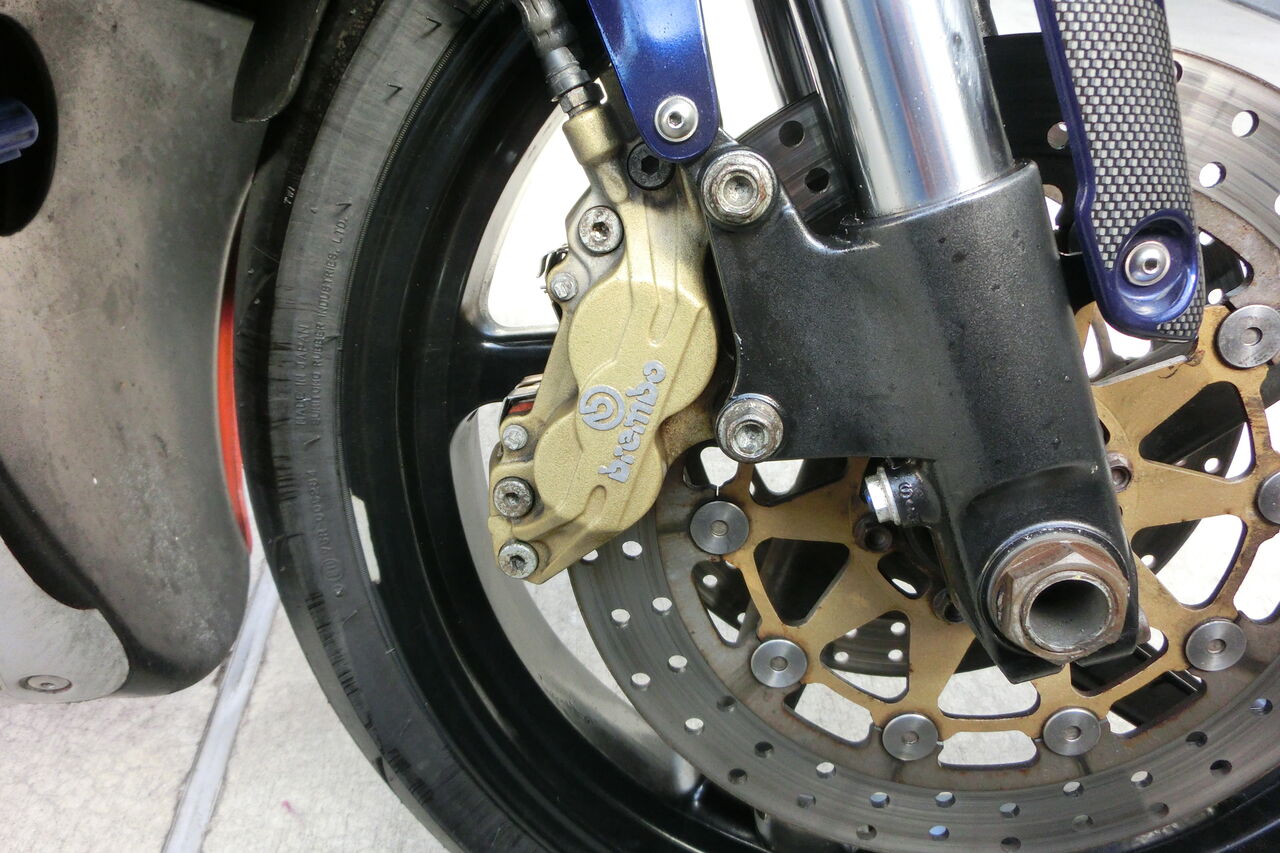 アプリリア RS250 フロントフォーク＆キャリパーO/H