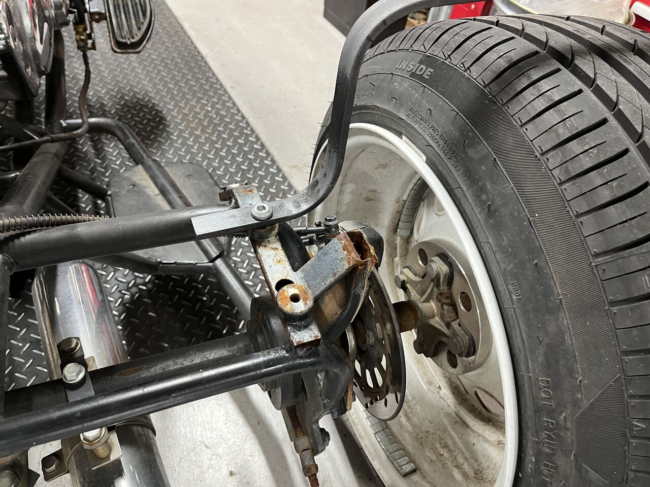 中華トライク アメリカン？トライク リアフェンダー作成＆社外メーター