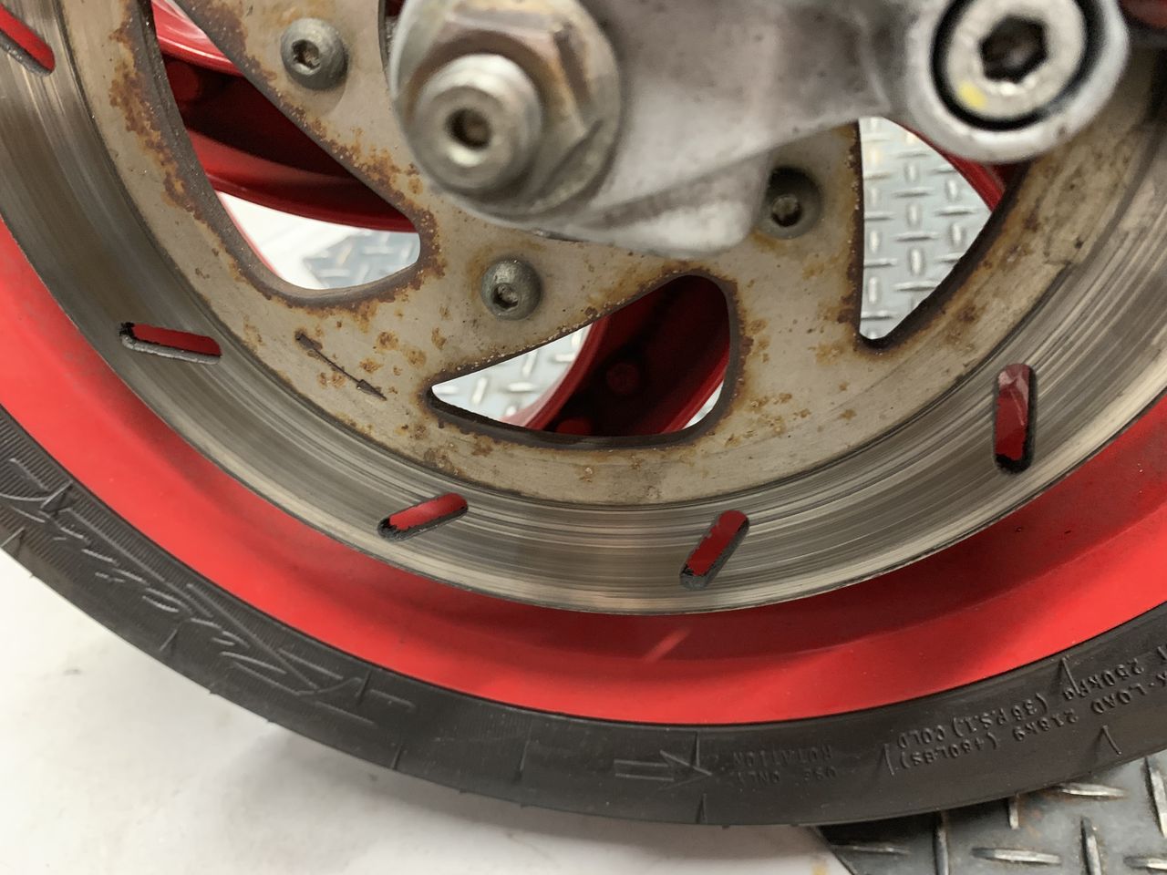 ♪ジレラ/ランナーFXR180 マロッシ フロント足回りセット 難有り (V0712A18) ジレラ ランナーFXR180 マロッシF32 フロントフォークO⁄H＆ウインカー