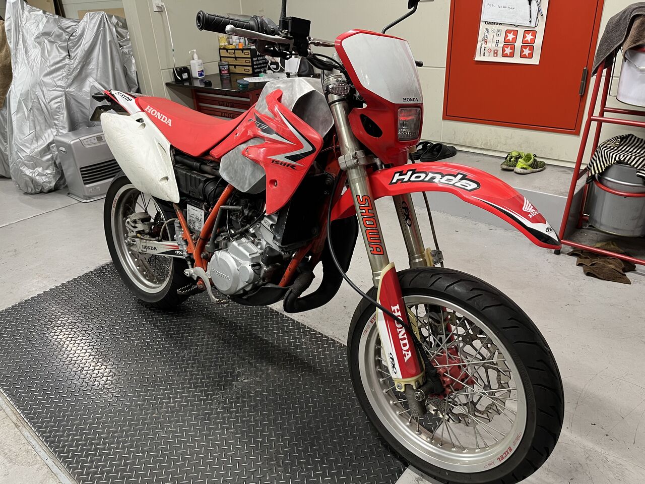 RM125 モタード ショート加工 フロントフォーク RM125 モタード ショート加工 フロントフォーク