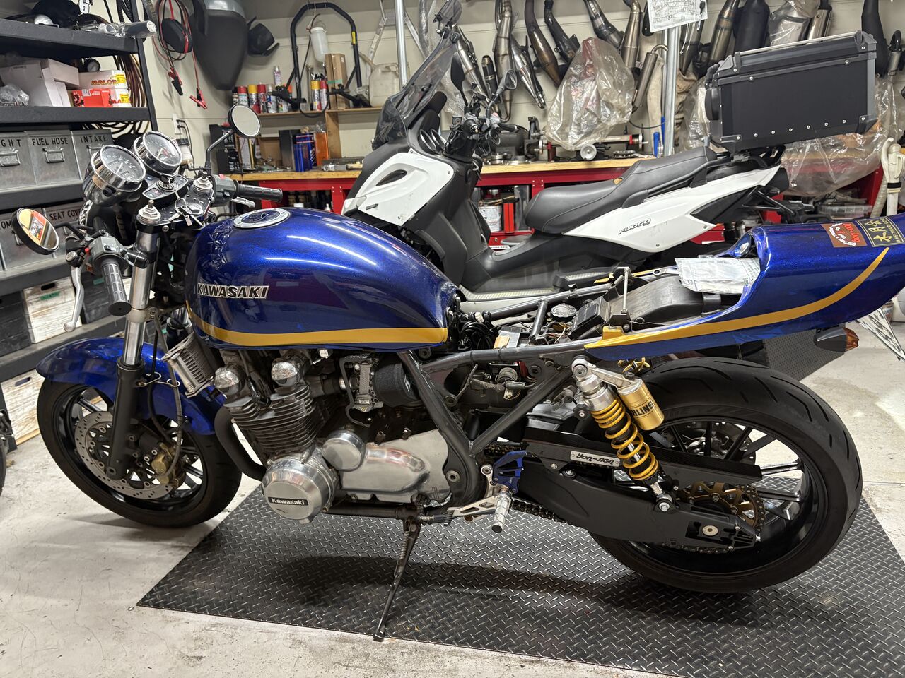 ゼファー750 カスタム多数　エンジン好調　不具合無し ゼファー750カスタム紹介】欲しがるパーツを売ってくれない理由が深い