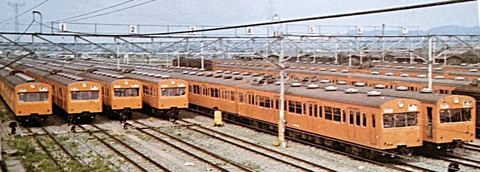 思い出のスナップ・101系 中央線 と 豊田電車区【西トタ】 : 波浪規定