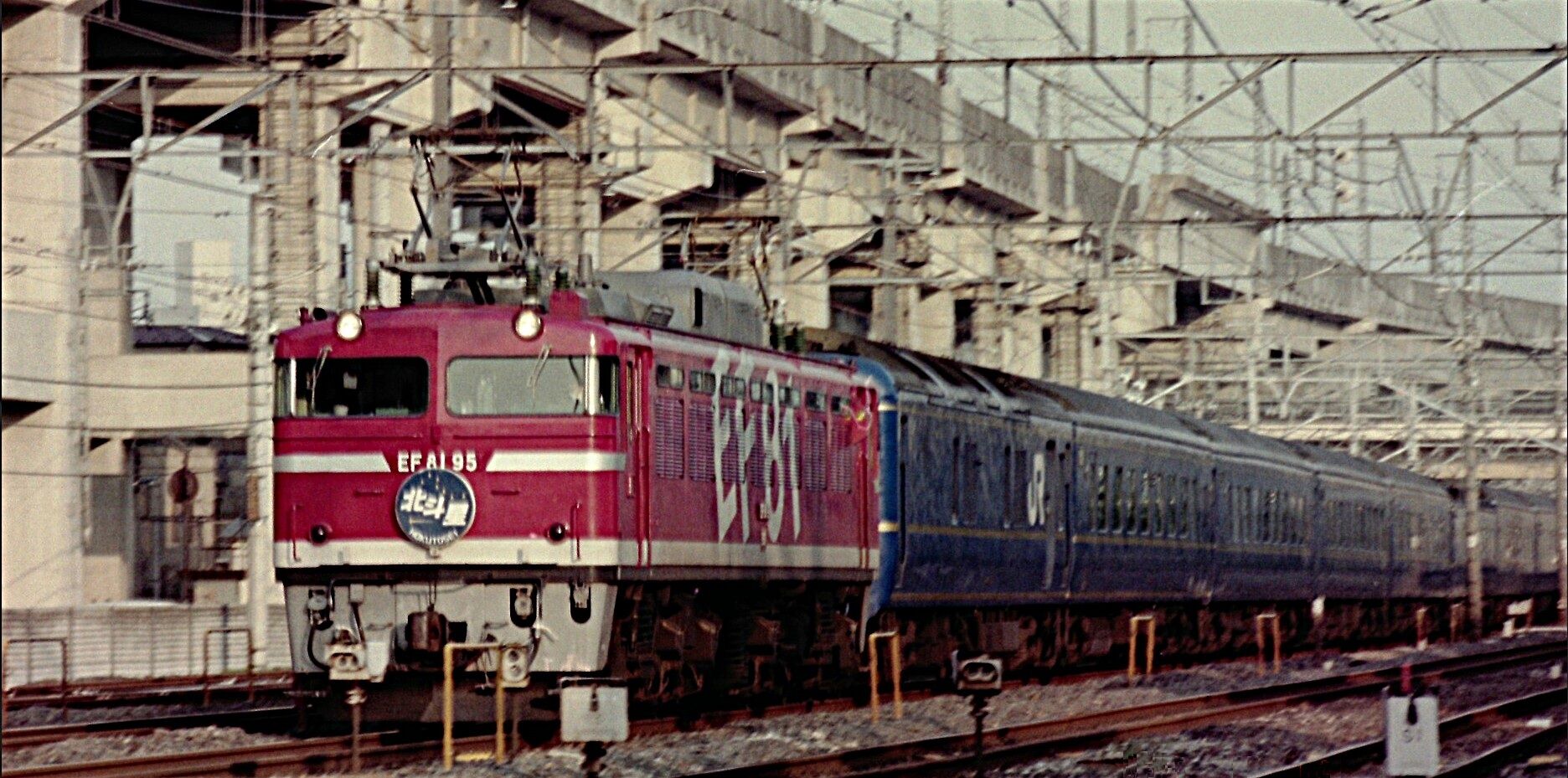 思い出のスナップ「EF81-95号機」～レインボー塗装機寄せ集め～ : 波浪