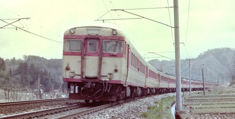 乗車口案内板　急行赤倉 950】 165系電車時代の急行「赤倉」に関することいろいろ: 昭和