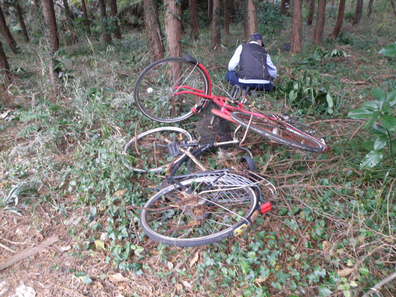 不法投棄は止めて おじゅうはっちゃの森