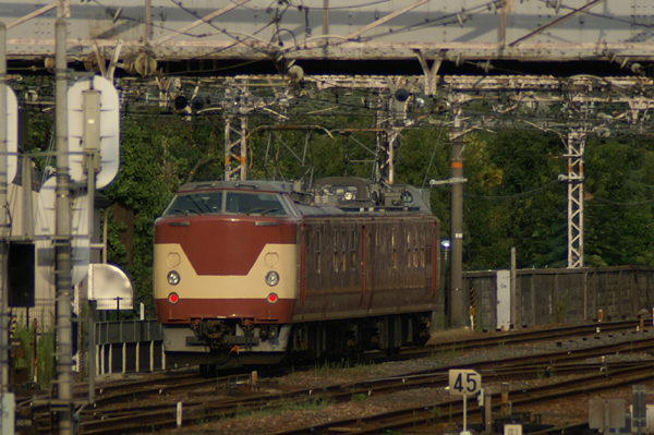 スタフ 臨5703行路 クモヤ443系 　行路表付 JR西日本 京都電車区 スタフ 臨5703行路 クモヤ443系 行路表付 JR西日本 京都電車区