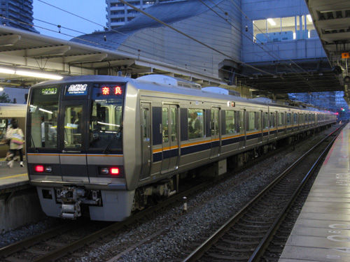 321系直通快速は種別表示できずＪＲ幕表示 : 関西中心の鉄道写真