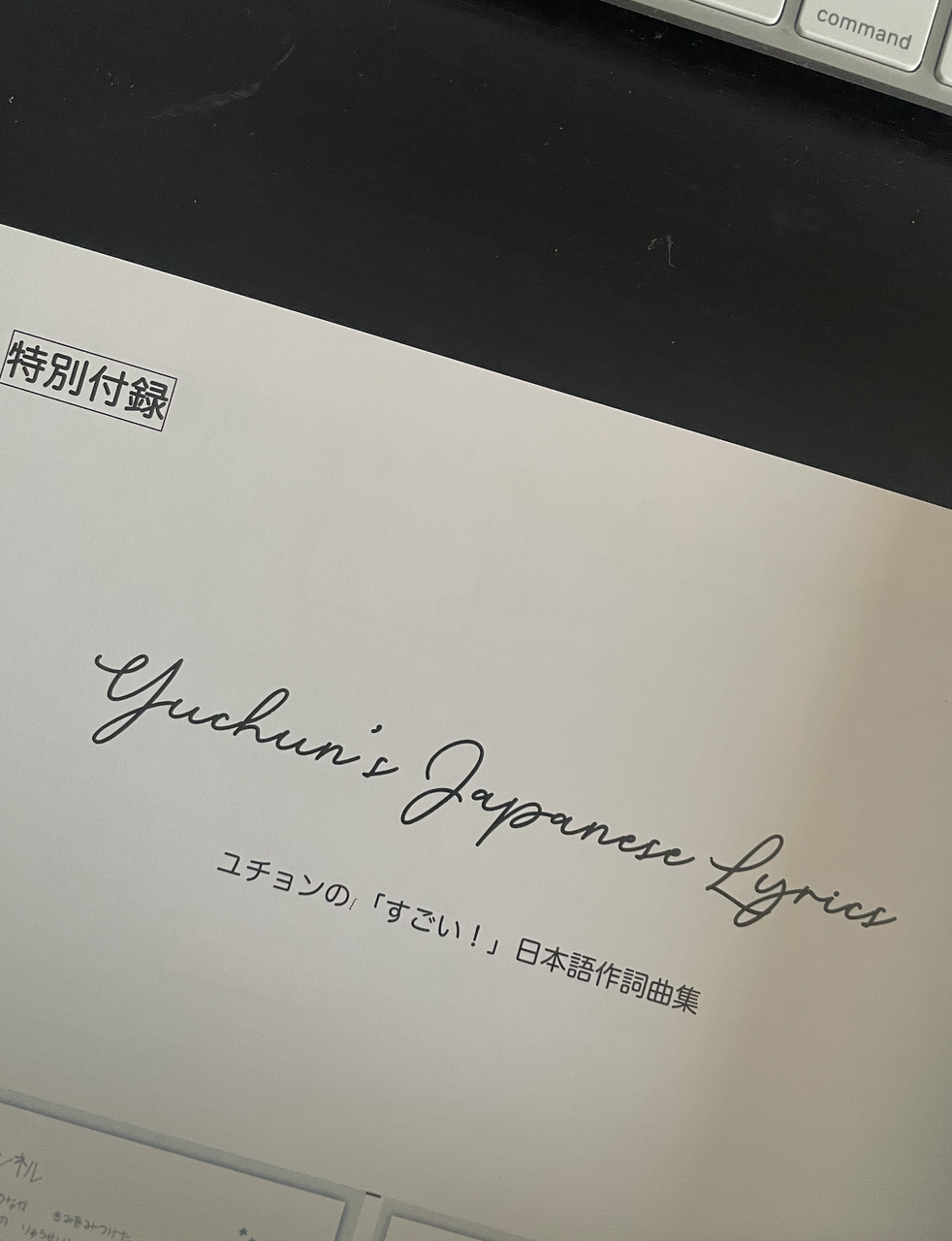 ユチョンさんの『日本デビュー20周年記念冊子』が届きました😊 : Daisy