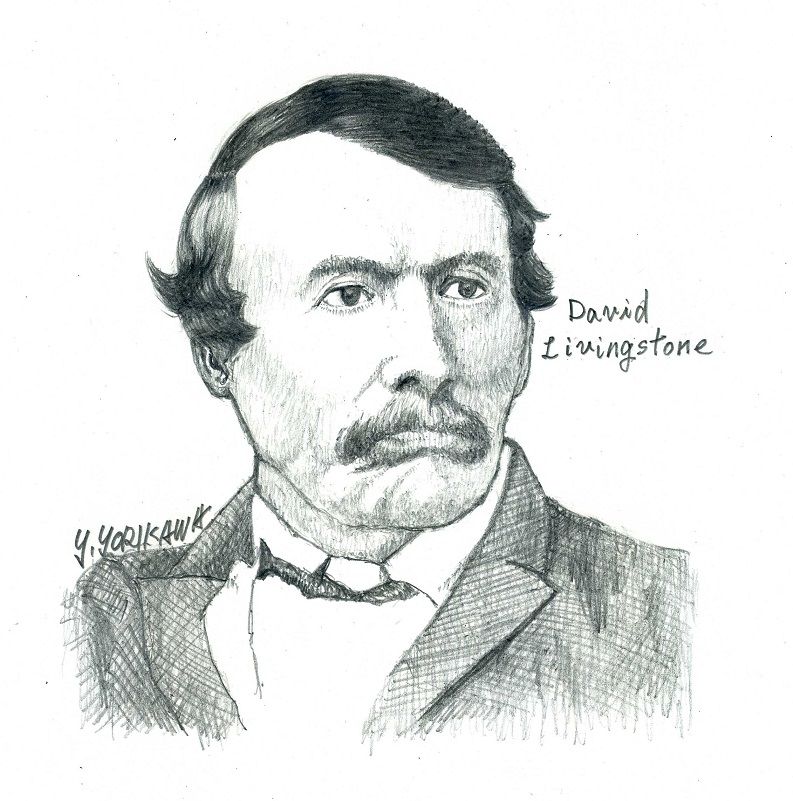 デイヴィッド リヴィングストン David Livingstone ネット絵師 独言の鉛筆画