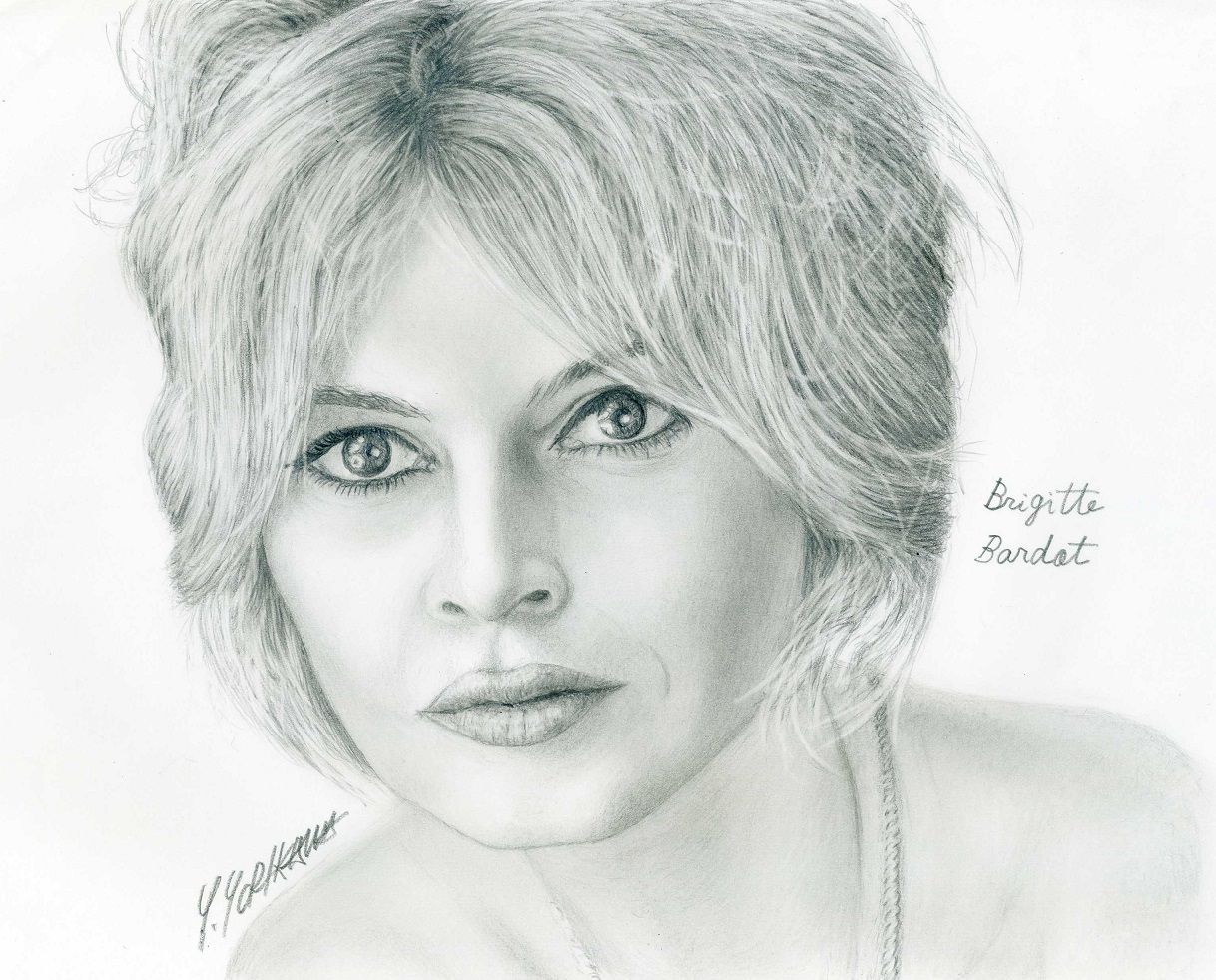 Brigitte Bardot ブリジット バルドー ネット絵師 独言の鉛筆画 Brigitte Bardot ブリジット バルドー ネット絵師 独言の鉛筆画