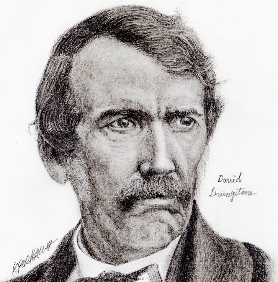 David Livingstone デイヴィッド リヴィングストン ネット絵師 独言の鉛筆画 David Livingstone デイヴィッド リヴィングストン ネット絵師 独言の鉛筆画