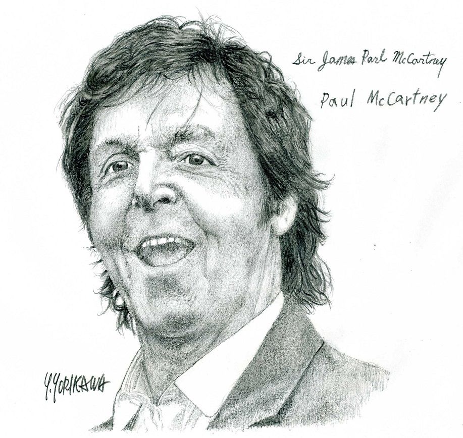 Paul Mccartney ポール マッカートニー ネット絵師 独言の鉛筆画 Paul Mccartney ポール マッカートニー ネット絵師 独言の鉛筆画