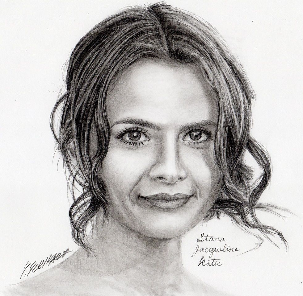 Stana Jacqueline Katic スタナ カティック ネット絵師 独言の鉛筆画