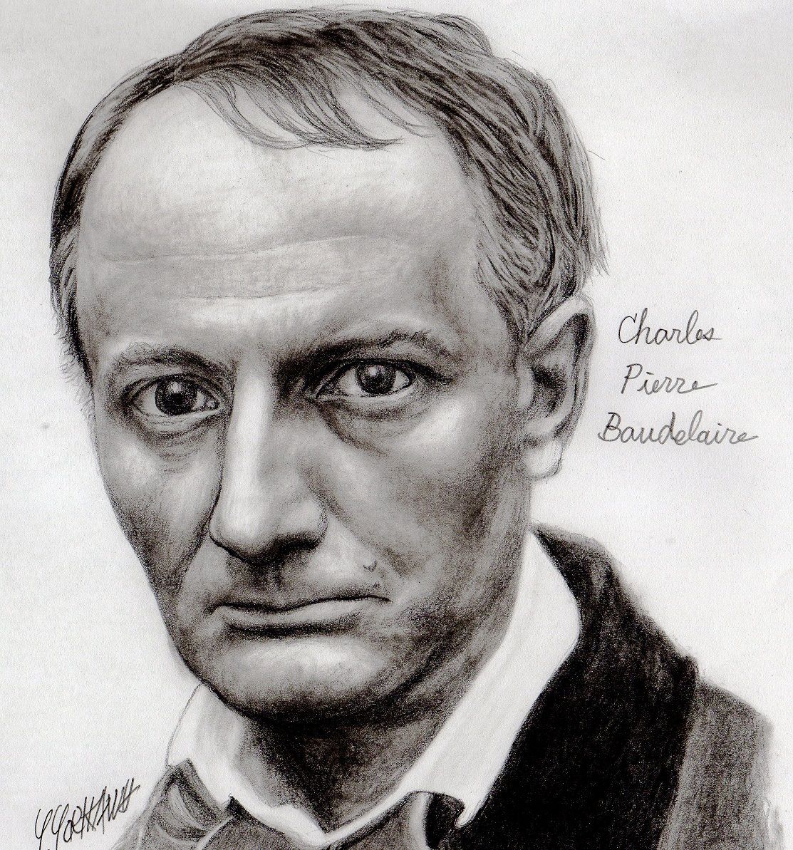 Charles Pierre Baudelaire シャルル ピエール ボードレール記事タイトル ネット絵師 独言の鉛筆画