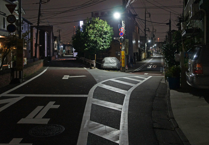 夜散歩のススメ10 エモいy字路 夜散歩のススメ 夜散歩のススメ10 エモいy字路 夜散歩のススメ