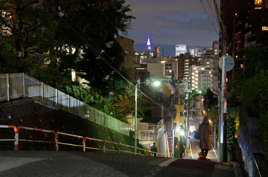夜散歩のススメ1214 のぞき坂からの絶景 夜散歩のススメ
