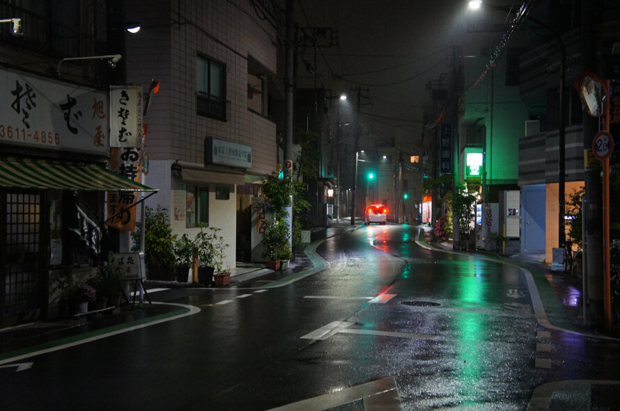 夜散歩のススメ3138「京島1丁目の緩やかな蛇行道」 夜散歩のススメ 夜散歩のススメ3138「京島1丁目の緩やかな蛇行道」 夜散歩のススメ