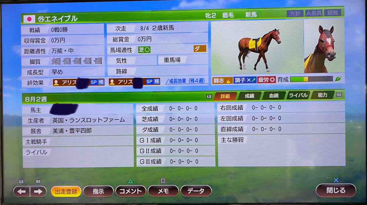 ウイニングポスト9 21 15年ゴルシちゃんって学習能力持ちなのw アラフォー 派遣社員 の日常