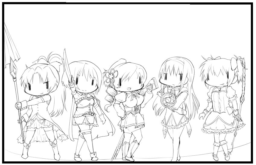 ピュエラ マギ ホーリー クインテット 魔法少女まどか マギカ 線画 アッタカサノザレゴト ブログ ピュエラ マギ ホーリー クインテット 魔法少女まどか マギカ 線画 アッタカサノザレゴト ブログ