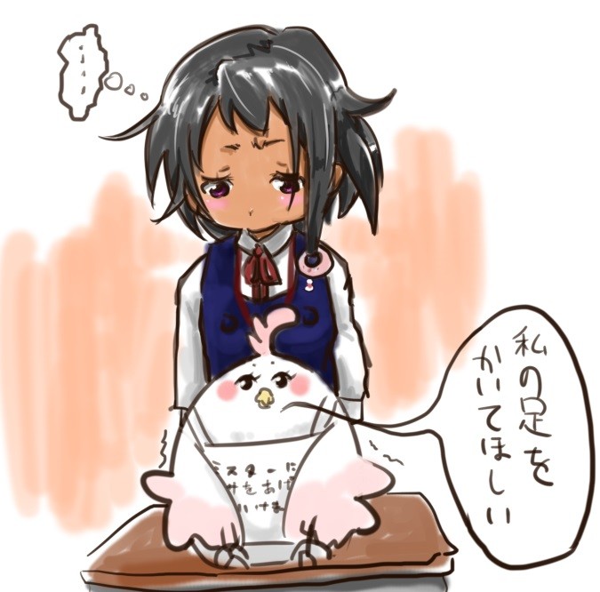 制服チョイとぬいぐるみデラ たまこまーけっと イラスト アッタカサノザレゴト ブログ