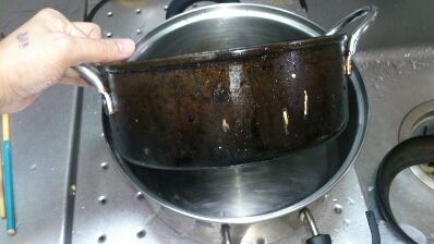 天ぷら鍋の焦げ取り挑戦 節約ママのこだわり掃除