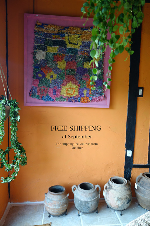 9月は送料無料です