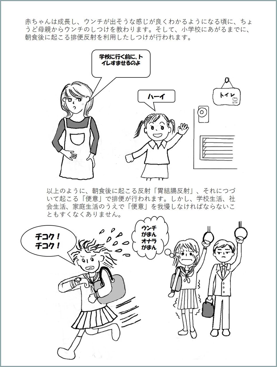 新本 第一章 排便のしくみと習慣性便秘 古典的理論 宇野コラム Uno Column