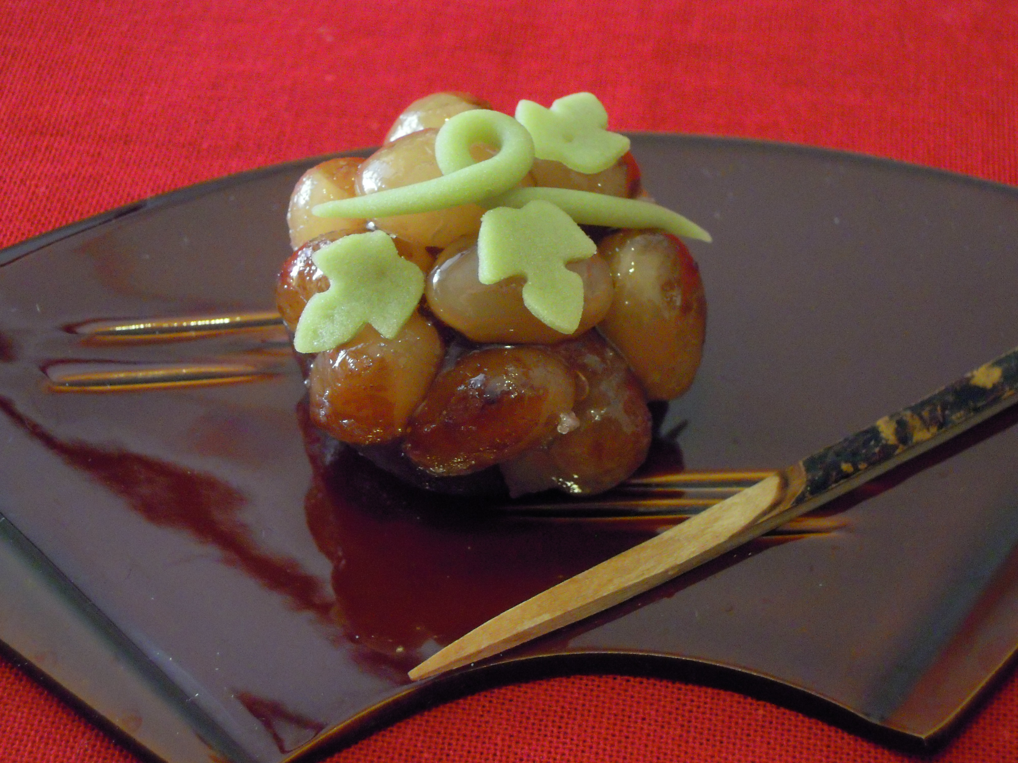 こんな和菓子を作りました : かのこ