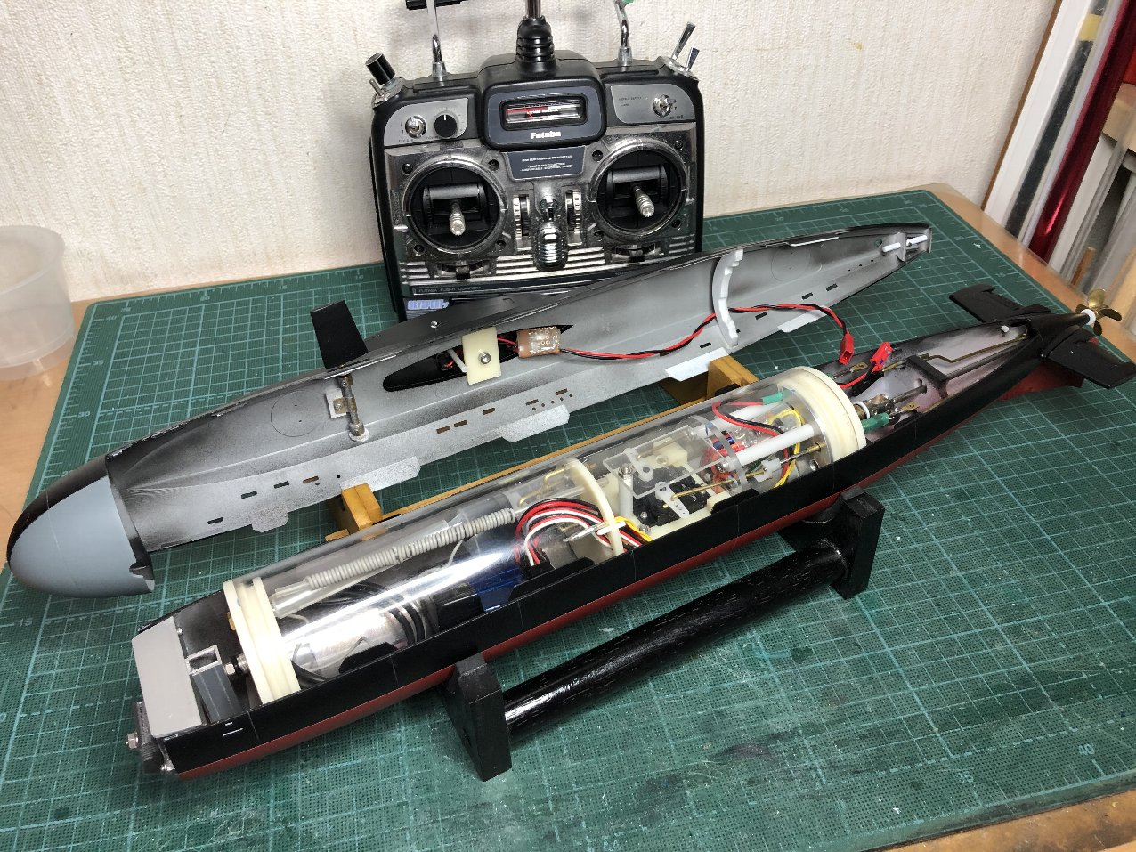 RC潜水艦 1/144 トランペッターキロ級 改造 その16 完成