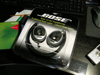 BOSE on-ear headphones