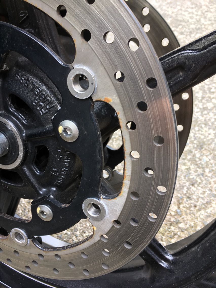 Sv650 Abs サビ取り ブレーキローター と椿ライン リターンライダー Sv650 Abs のんびり Blog