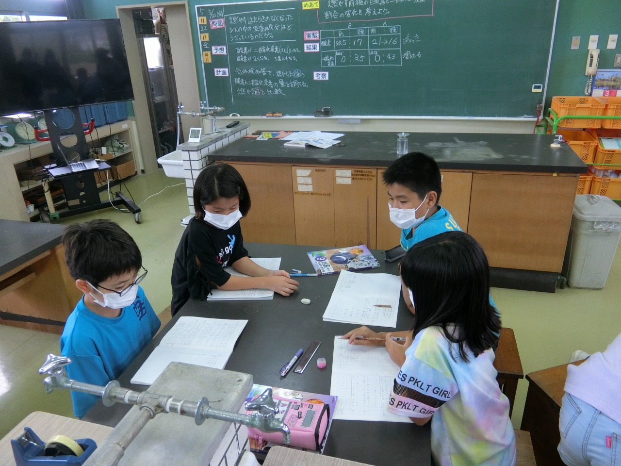 5 22 金 6年校内研授業 授業研究会 理科 ものの燃え方と空気 与那国町立与那国小学校ホームページ