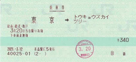 東京⇒トウキョウスカイツリー 2021.-3.11