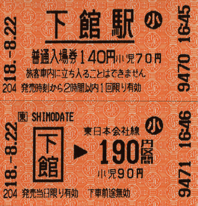 マルス乗車券（下館駅） : タカタカＢ 「一枚のキップから」