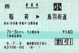 稲荷→鳥羽街道 経由:奈良線・東福寺・京阪鉄線