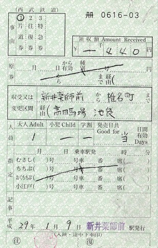 特補 新井薬師前から椎名町 29.-1.-2