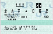 北赤羽→日暮里 経由:埼京・東北・山手