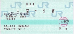 大宮→日吉 経由:武蔵小杉・東横線