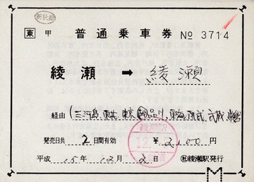 と*も様 鉄道乗車券・補充券・他まとめ backend=imagemagick;version=1;