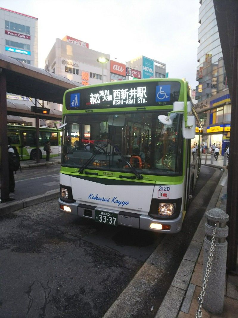国際興業バスの赤23系統で赤羽から西新井へ よしちゃん しゃもじのローズピンクトラム日記